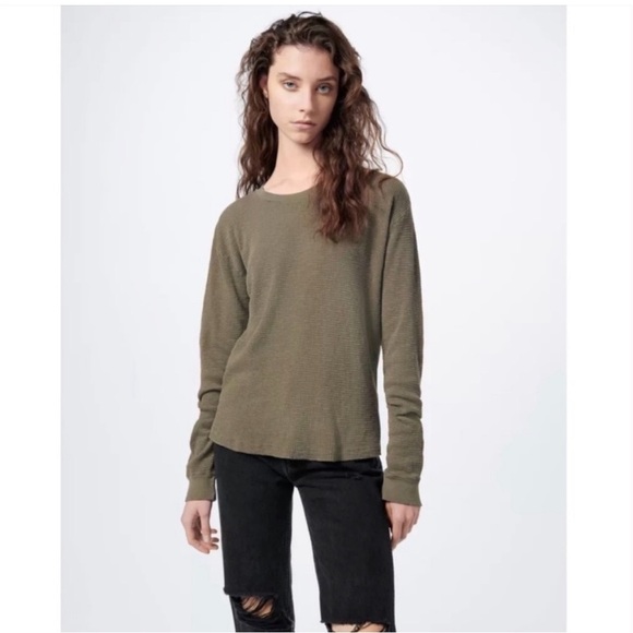 RE/DONE Cozy Waffle Thermal Top NWT - Picture 2 of 10